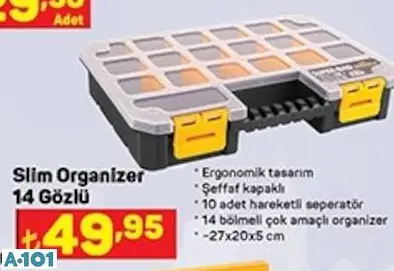 SLİM ORGANİZER 14 GÖZLÜ SLİM ORGANİZER 14 GÖZLÜ